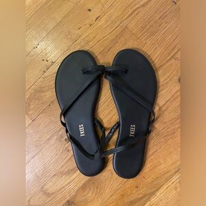 Tkees black strappy sandals